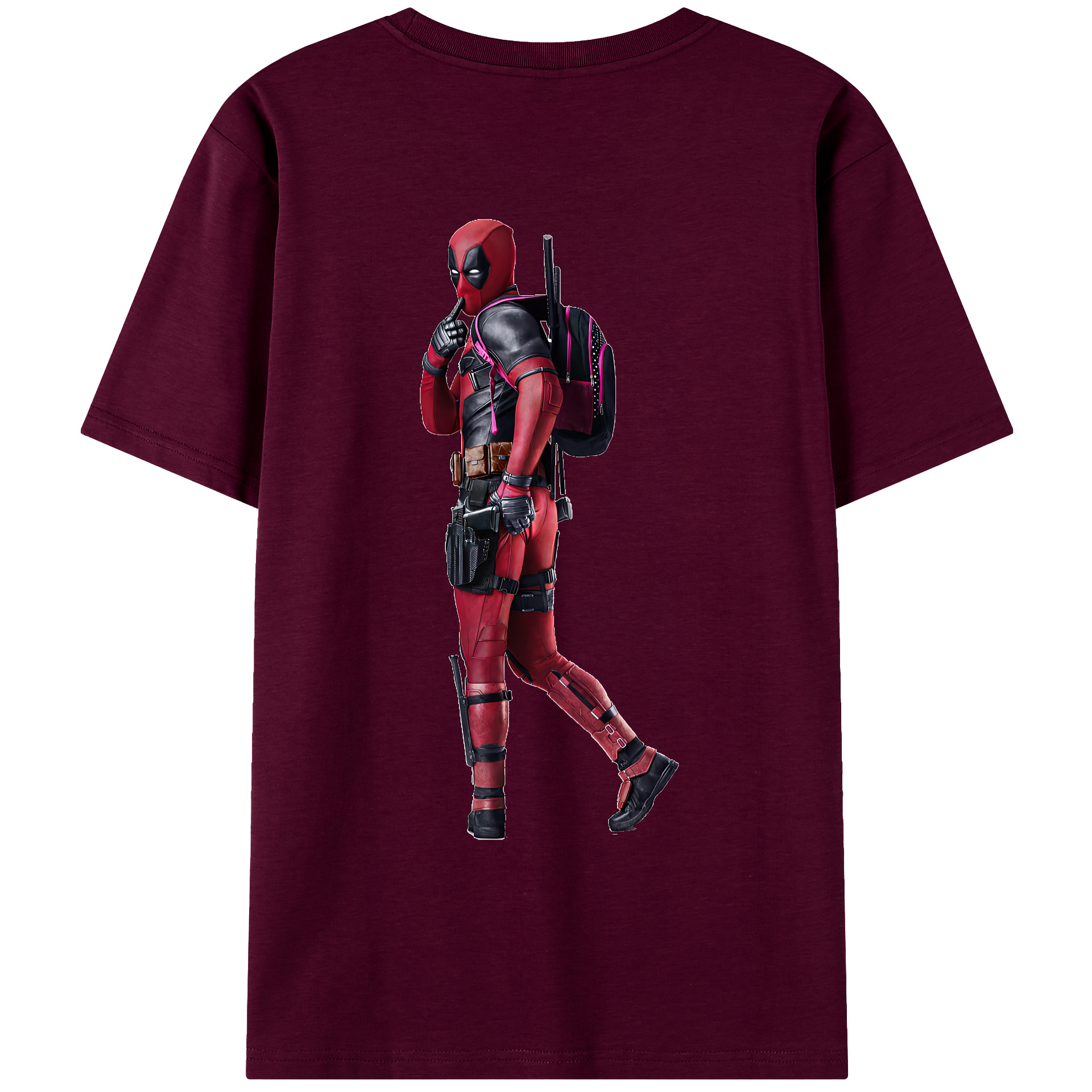 （画像用） Deadpool デッドプール レディース半袖Tシャツ(バックプリント)